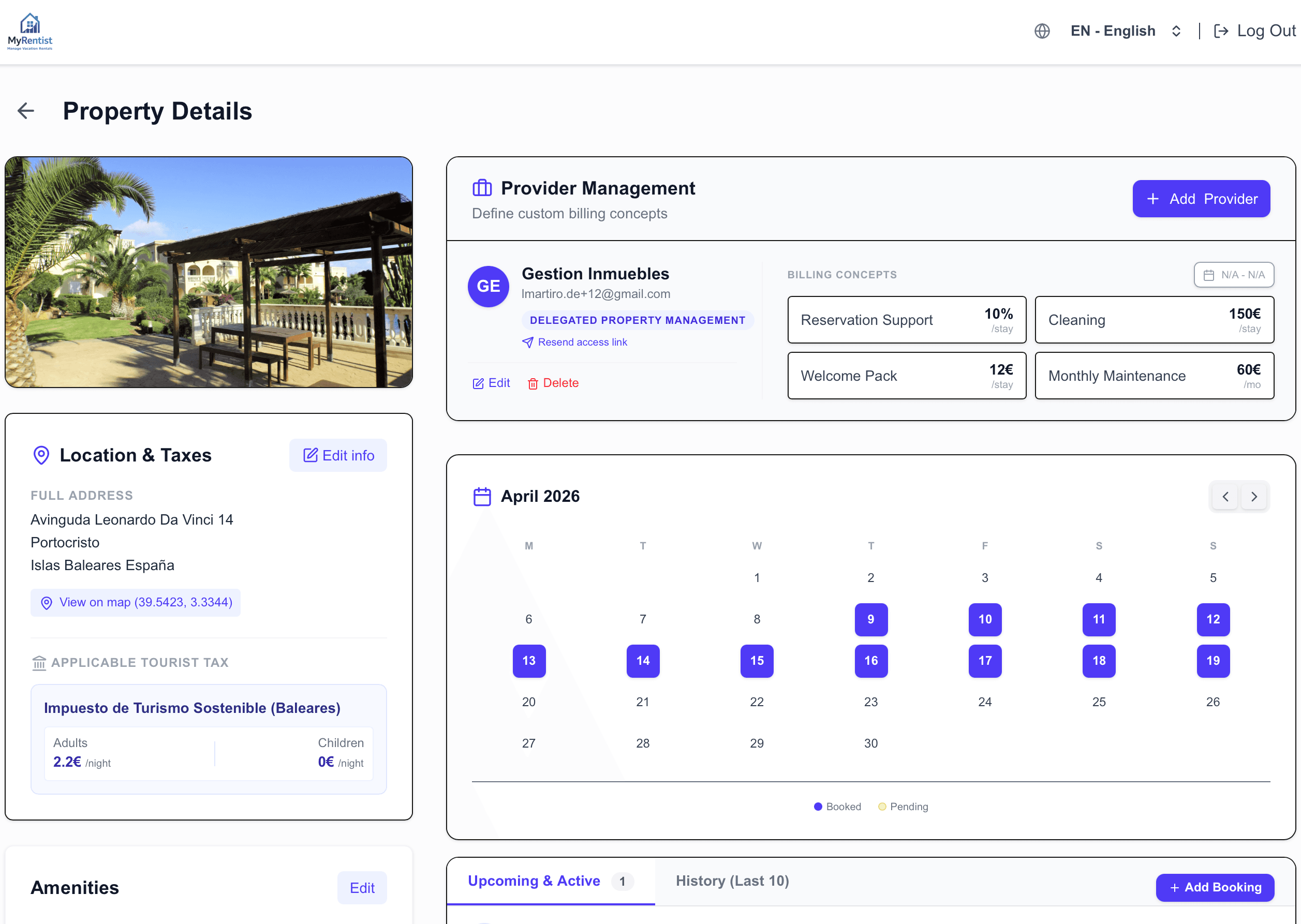 MyRentist Dashboard